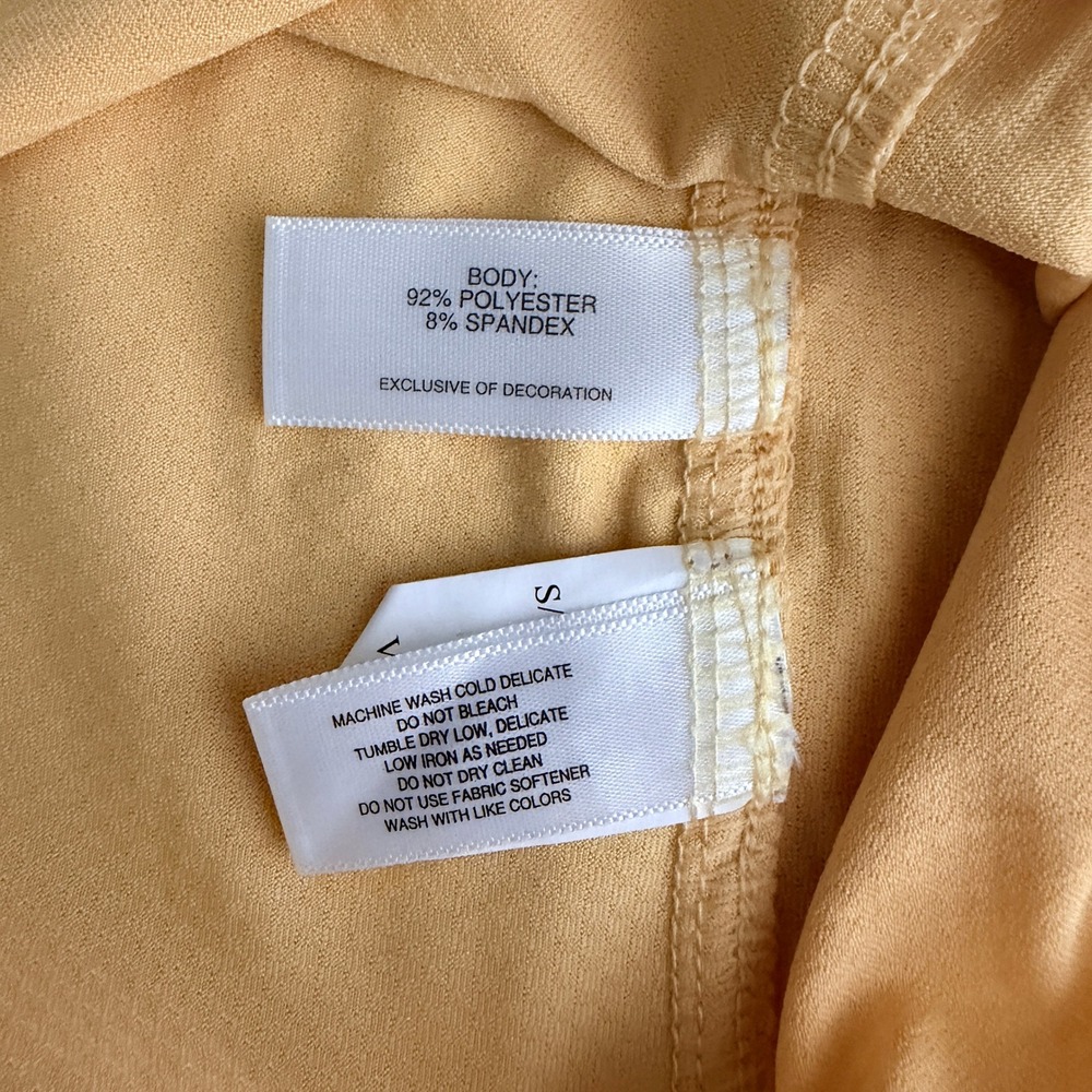 Cutter & Buck DryTec Navy Polo‎ Shirt Women 2XL Yellow Gold Short Sleeve NEW - Picture 4 of 6